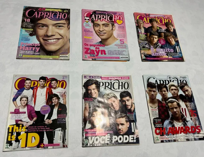 Kit especial One Direction 6 revistas + 1 pôster do Liam Payne