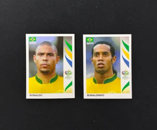 Ronaldo + Ronaldinho Copa 2006 Panini - Novas