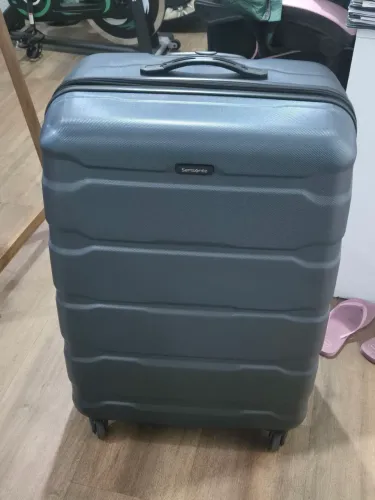 MALA GRANDE SAMSONITE 32 kg Azul Promoção imperdível Usada 1 só vez