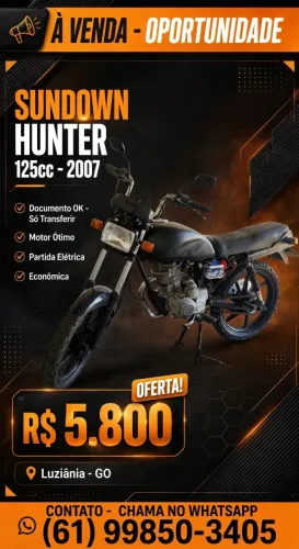 Moto Hunter 125 cg Titan fan