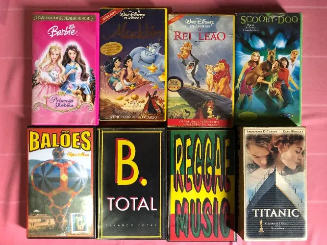 Lote de Fitas de Video Cassete VHS Antigas