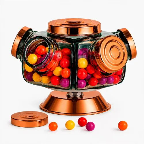 Baleiro bomboniere de vidro pequeno