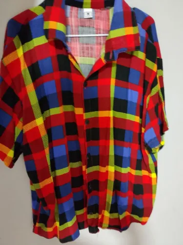 Camisa xadrez tamanho 10 anos