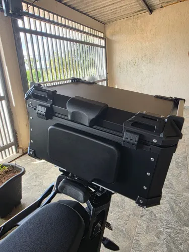 Baú de moto alumínio 60L completo