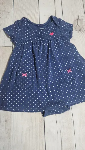 Vestido/body Carter's, bebê 6 meses