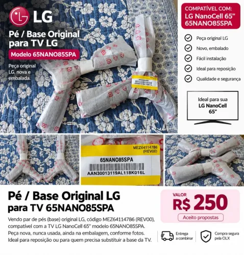 Pé / Base Original LG para TV 65NANO85SPA