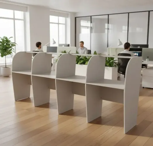 Mesas de callcenter escritório 2 unidades 4 lugares cada 
