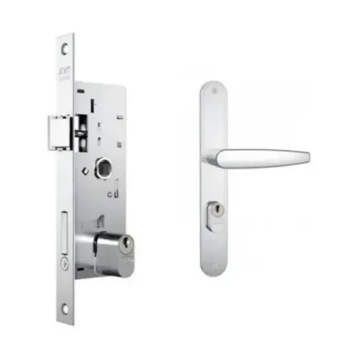 Fechadura Stam 601/33 Porta de Aluminio Cor Inox