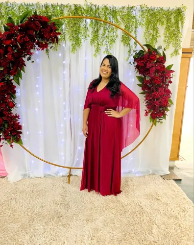 Vestido Marsala 
