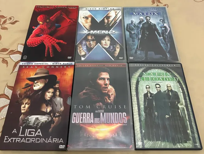 Lote 6 DVDs Originais Clássicos de Ação e Ficção