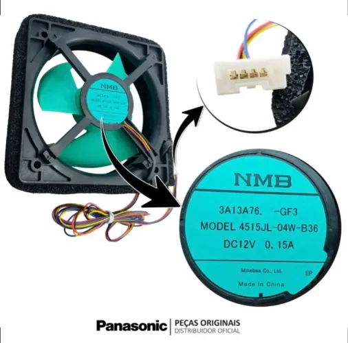 Ventilador Original Panasonic NMB 4515JL-04W-B36 - 12V