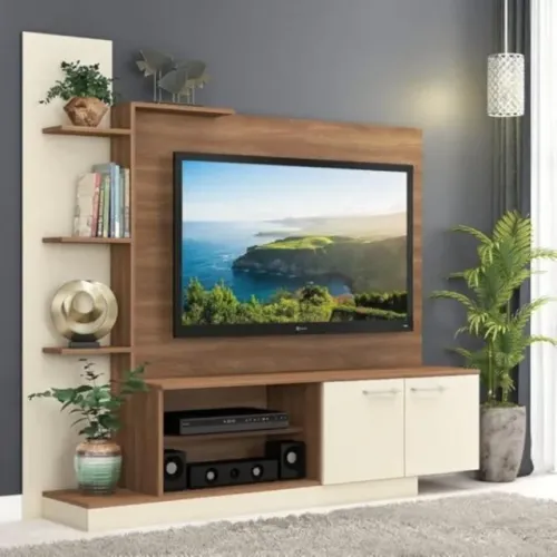 Home Theater Havana p\Tv até 55 Polegadas c\Nichos 2 Portas Dividimos Em Até 10x Sem Juros
