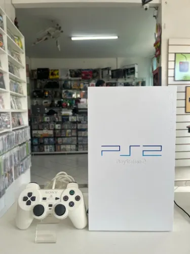 CONSOLE PLAYSTATION 2 CERAMIC WHITE SCPH-55000 GT (JPN) SEMINOVO - SONY