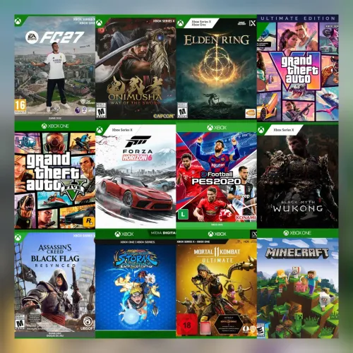 Jogos Xbox one e séries xs