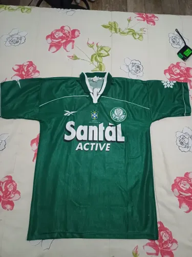 Camisa "rara" Palmeiras 1998 Santal Active em ótimo estado tamanho G