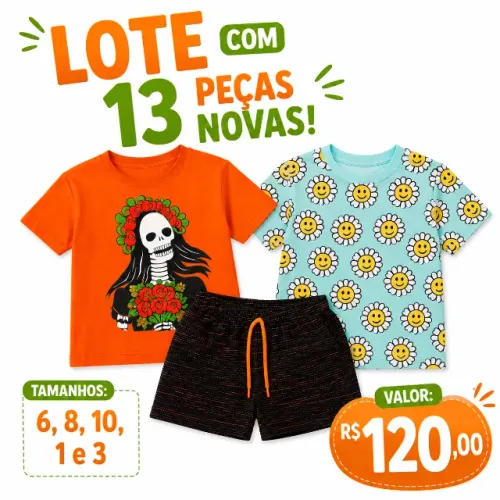 Lote de roupas infantis 13 peças