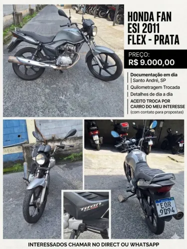 Honda fan esi 150<br>CEP: 09290-415