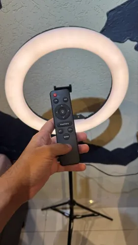Ring Light com Controle Remoto 3 Cores
