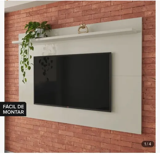 Painel de parede e TV 