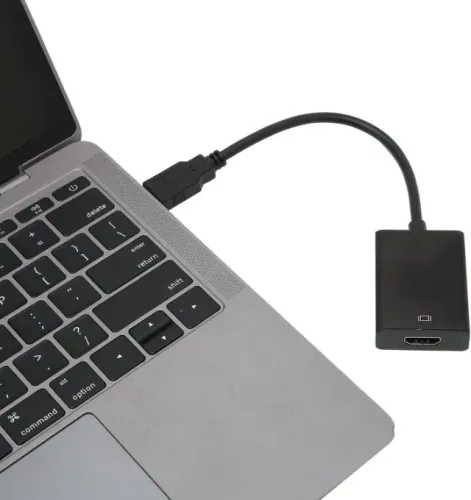 cabo conversor USB 3.0 para HDMI (modelo KP-AD138) da marca Knup. Ele permite transmitir v
