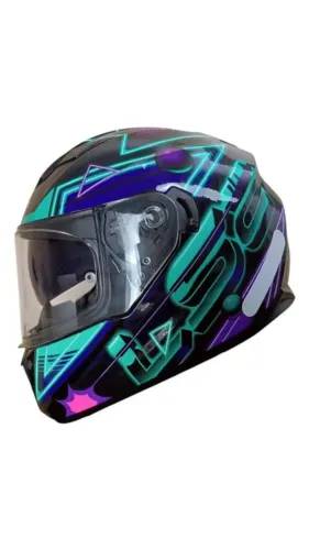Capacete moto LS2 modelo FF320 c/ óculos interno - Tamanho 54 - Excelente estado