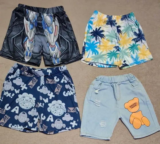 Lote Infantil Short Estampados Semi Novo