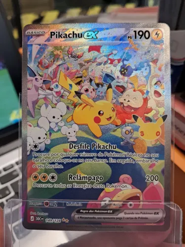 Card Pokémon Pikachu Ex 30 anos