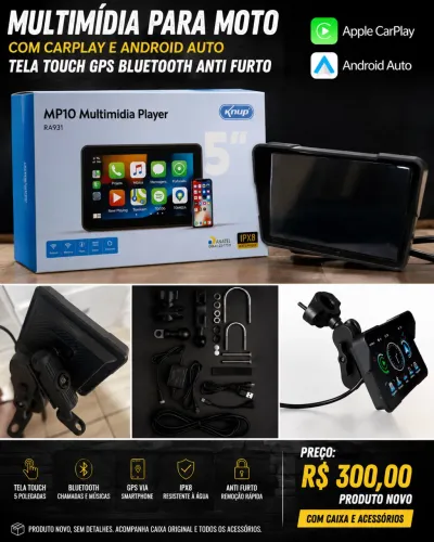 Multimídia para moto