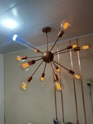 Lustre, luminária sputnik