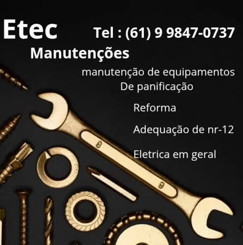 Manutenção em máquinas de padaria e elétrica em geral 