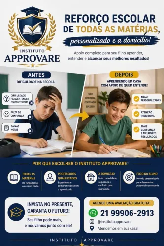 REFORÇO ESCOLAR - TODAS AS MATÉRIAS 