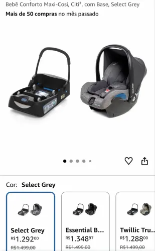 Bebê Conforto Maxi-Cosi, Citi², com Base, Essential Black