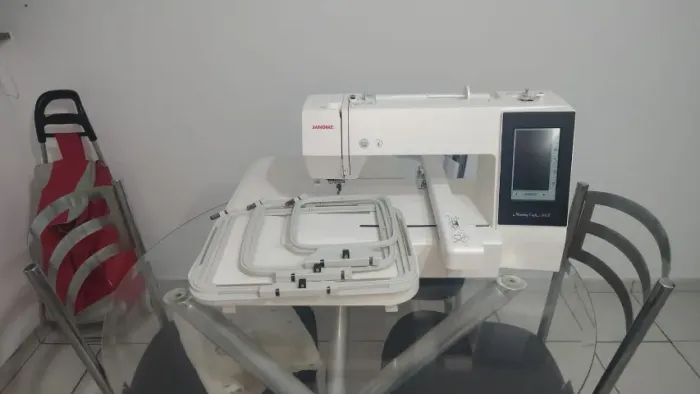 Maquina Bordar Janome Mc500e Usada 