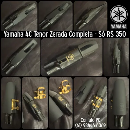 Boquilha Yamaha 4C - Sax Tenor | Original, Zerada e Completa