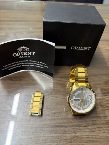 Relógio Orient Dourado Original Masculino