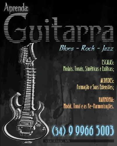 AULAS DE GUITARRA BLUES, ROCK, JAZZ E FUSION