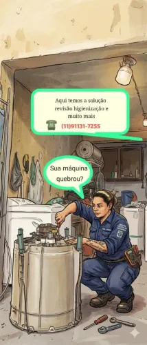 Trabamos com manutenção de Máquinas de lavar