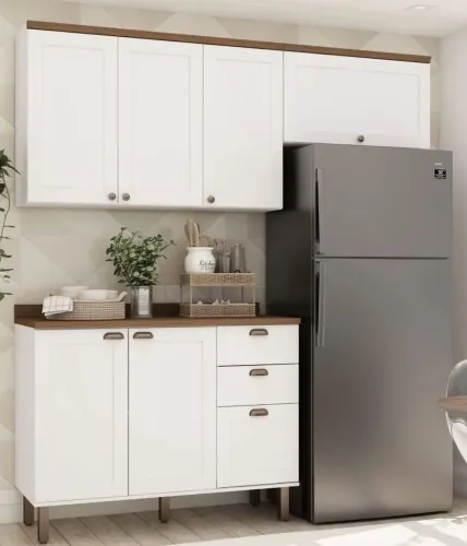 Cozinha Modulada 100% MDF com Tampo - Impecável
