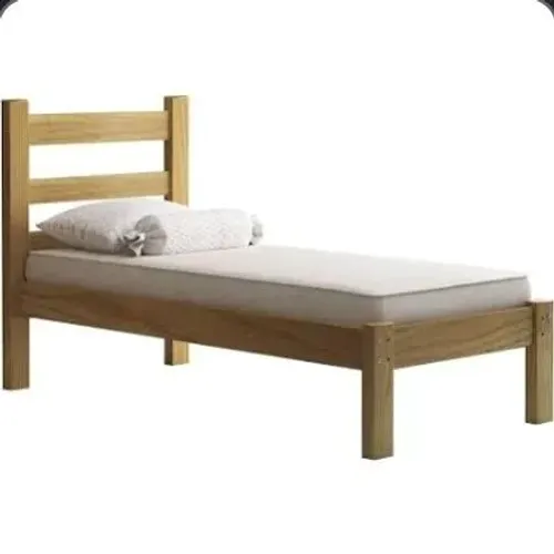 Cama Solteiro em madeira maciça