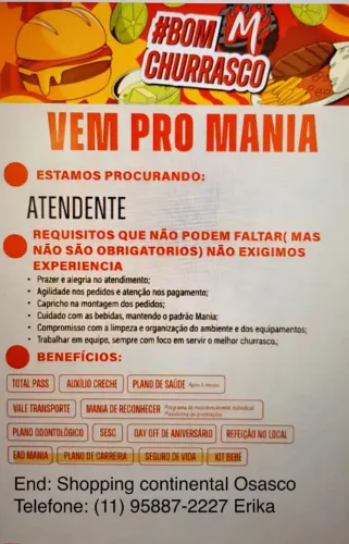 Mania de churrasco