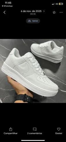 Air force da Nike do tamanho 35 ao 41 e temos mais opções se estiver interesse só chamar
