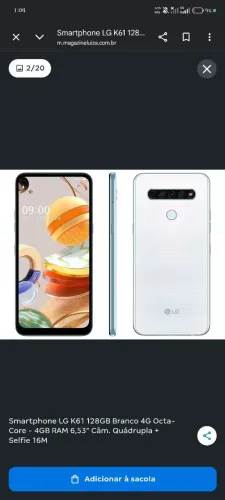 LG K61 USADO