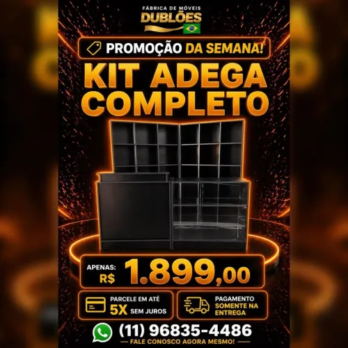 Kit adega super promoção