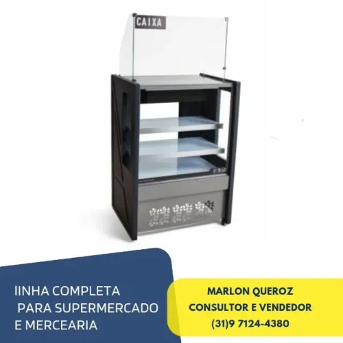 Balcão Caixa 80CM Polar Novo