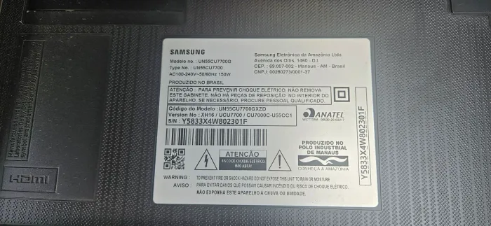 TV 55 Polegadas Samsung UN55CU7700G
