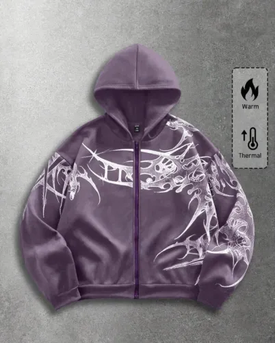 Moletom com Capuz - roxo