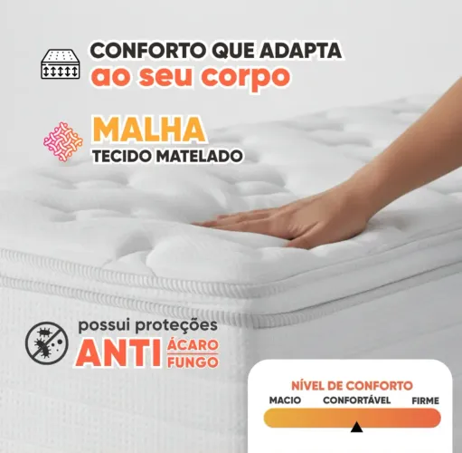 Cama de solteiro c baú nova 