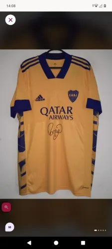 Camisa Boca Juniors Edição Especial 80 Anos Bombonera #10 Riquelme Autografada Certificada