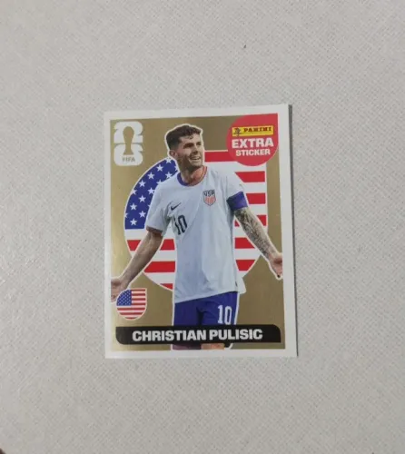 Figurinha - Extra Legend Christian Pulisic Ouro - Copa 2026