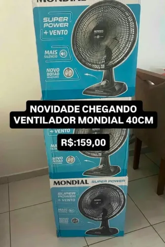 Ventilador mondial Grande 40cm novo na caixa 
